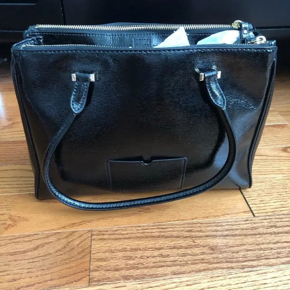 Kate Spade RARE Cedar Street Reena Shoulder Patent Leather Black handbag